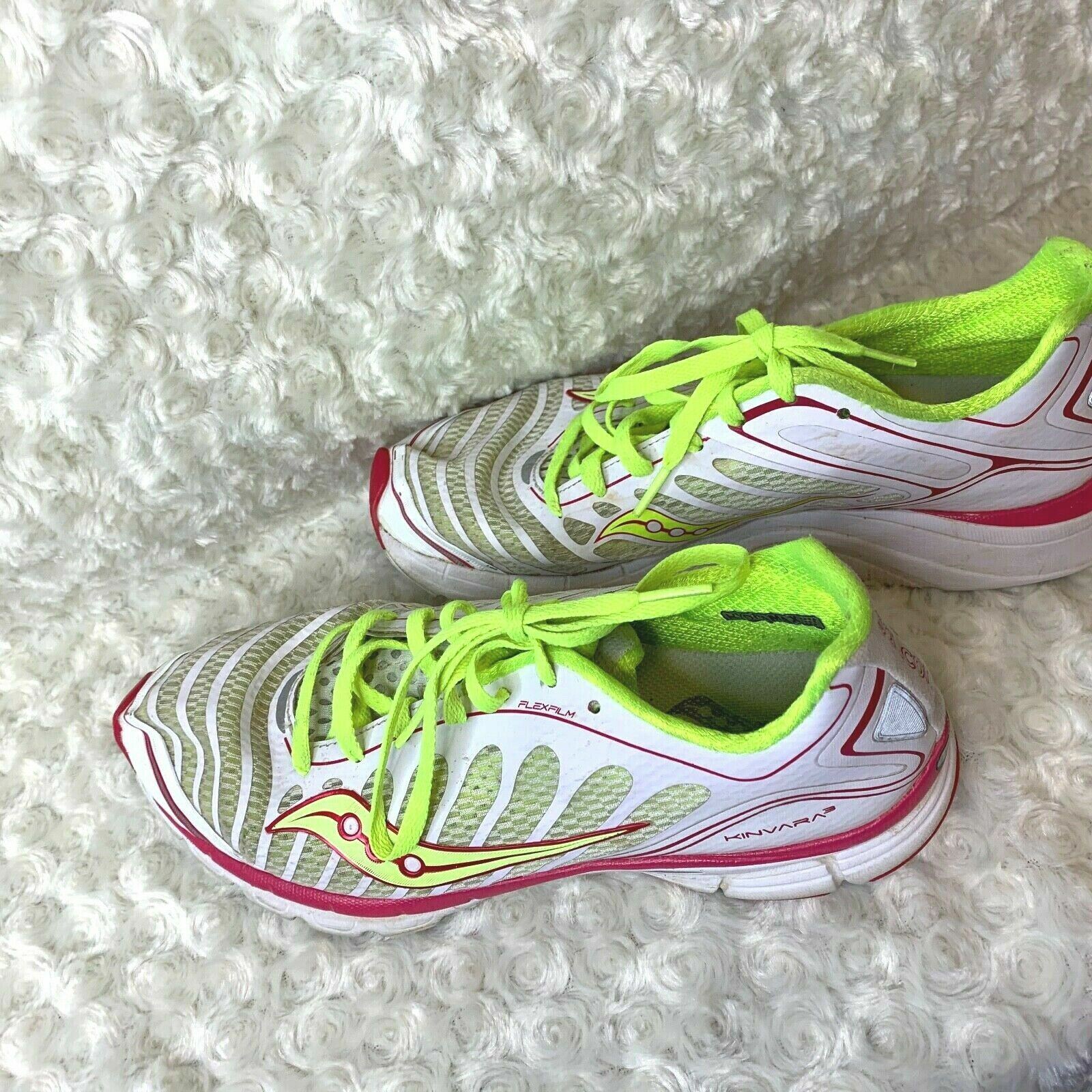 Saucony Womens Sz 9.5 Hydramax Kinvara FlexFlim White Pink 