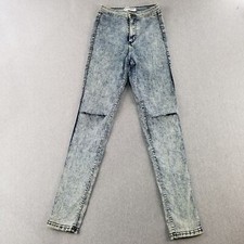 American Apparel Jeans Women's Size Small Blue Light Wash Made In The USA