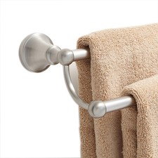 Naiture Solid Brass Wall Mount Double Towel Bar In 2 Lengths and 5 Finishes