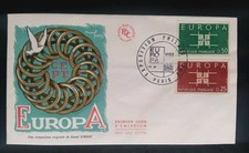 Enveloppe Premier Jour Timbre Europa N° 1396/1397 Oblitéré Paris 1963