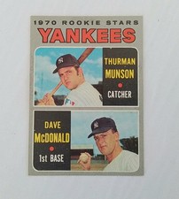 1970 Topps 1970 Rookie Stars Thurman Munson, Dave McDonald #189 (RC)