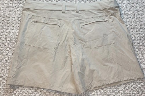Pantaloncini Huk Performance kaki pesca golf zip tasca cargo asciugatura rapida taglia XXXL - Foto 2 di 5