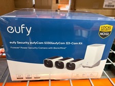 eufyCam 3, 3-Outdoor Wireless 4K Solar Powered Security Cameras with HomeBase 3