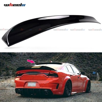 For 11-2023 Dodge Charger Gloss Black Duckbill Rear Window Roof Spoiler Wing Lip