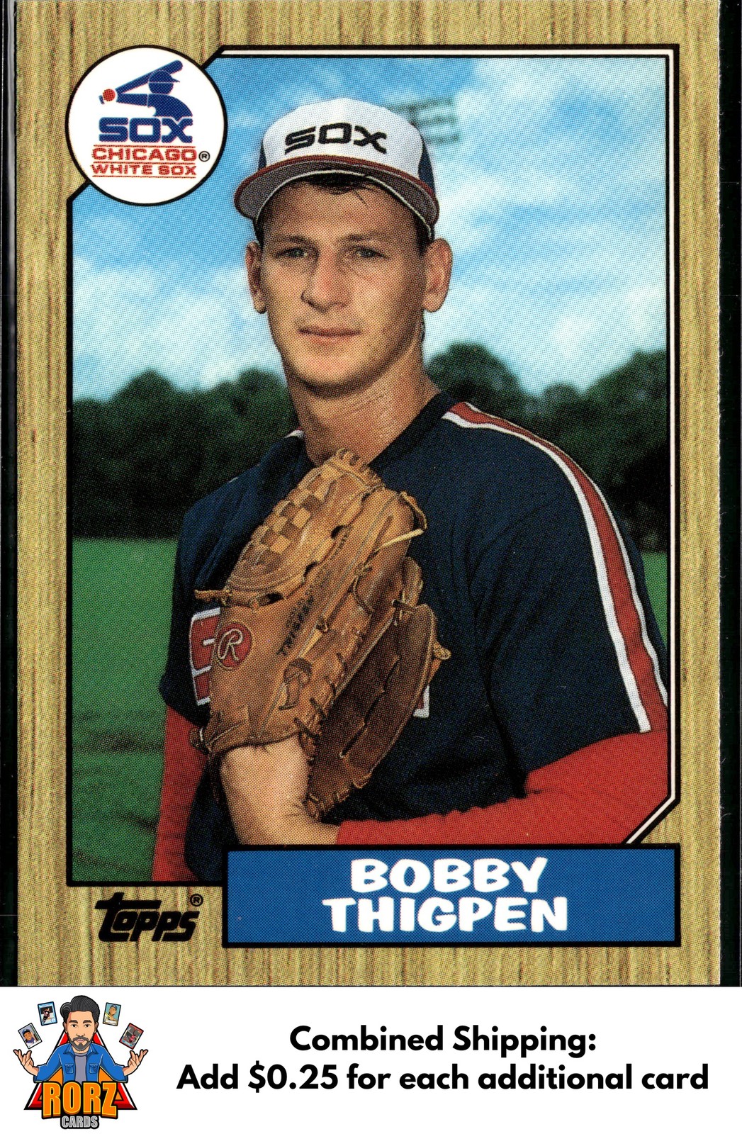 1987 Topps #61 Bobby Thigpen Collector's Edition (Tiffany) RC Chicago White Sox