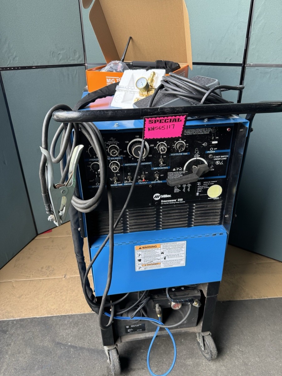 Miller Syncrowave 250 TIG Welder Complete New Accessories