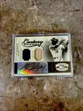 2004 Donruss Throwback Threads BO JACKSON AUTO, Jersey Prime, Bat 04/10 ROYALS