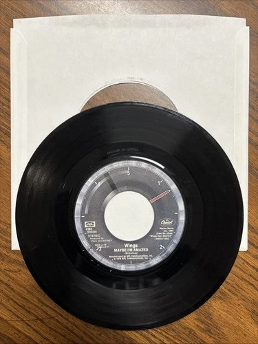 Beatles Paul McCartney & Wings US 45 Capitol 4385 MAYBE I'M AMAZED / SOILY