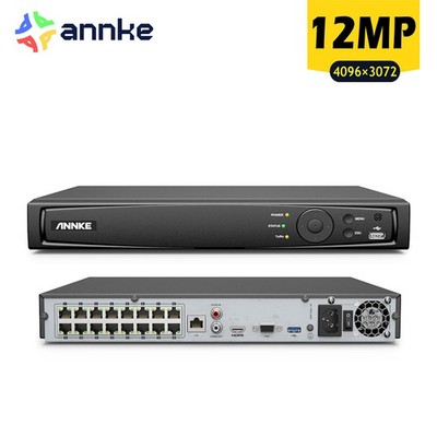 ANNKE 16 Kanäle NVR Überwachungssystem Rekorder für 2MP 5MP 8MP 12MP PoE Kamera