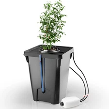 DWC Hydroponics Growing System with Top Drip Kit 7 Gallon Deep Water Culture ...