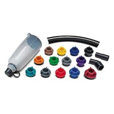 17 Piece Oil Funnel Set with Color Coded Vehicles Adapters for Cars, No Spill