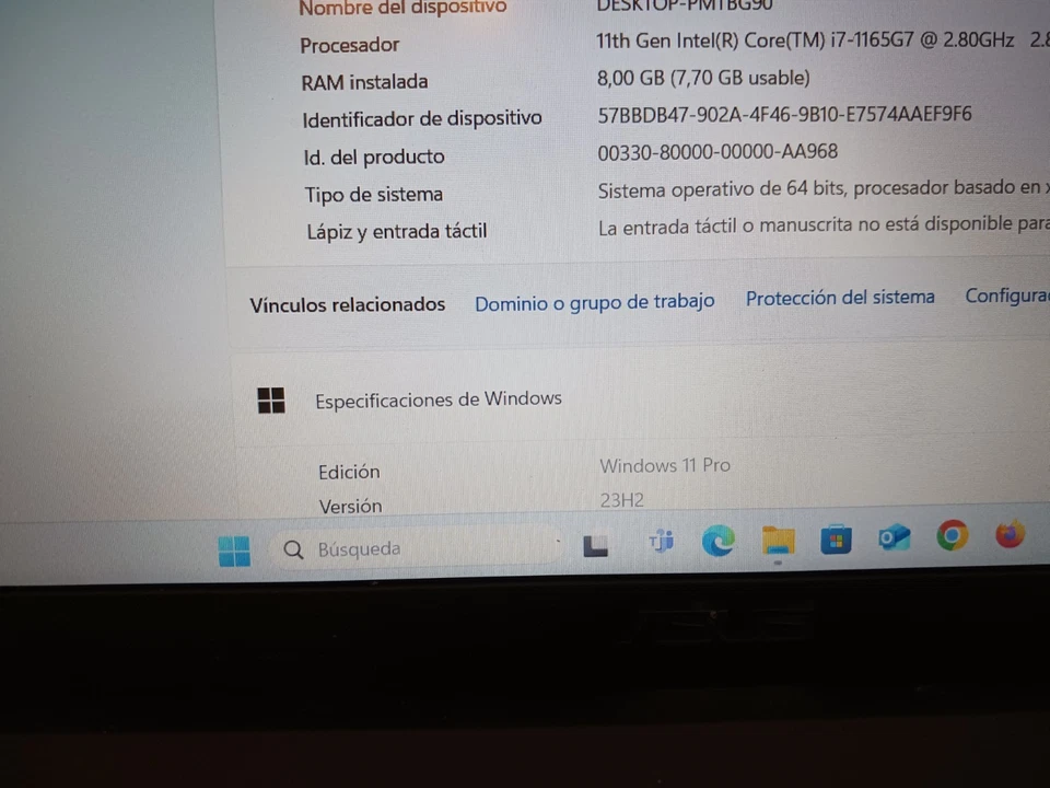 portatil asus VivoBook 15 (F1500, 11th gen Intel - Imagen 3 de 4