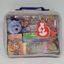 TY BEANIE BABIES 1999 Official Club Membership Kit Platinum Edition Clubby II