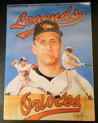 CAL RIPKEN JR. LEGENDS MAGAZINE 1991 BALTIMORE ORIOLES with cards B25 b