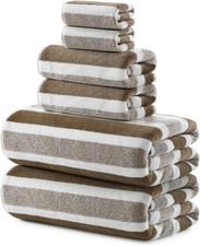 6-Piece Microfiber Bath Towel Set, Ultra Soft, Highly Absorbent  Quick Dry,