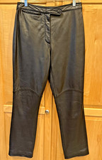 Vintage Women  s Maxima Wilsons Black 100 Genuine Leather Pants 90  s Biker Sz 12