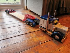 Tamiya truck / lorry 1/14 Lowboy Semi trailer fully built. 