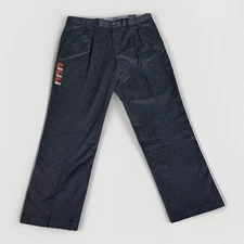 NWT Dockers Iron Free Khakis Mens 38x32 Black Pleated