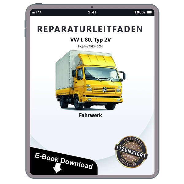 VW L 80 Typ 2V 1995-2001 Fahrwerk Achsen Lenkung Reparaturanleitung PDF-image