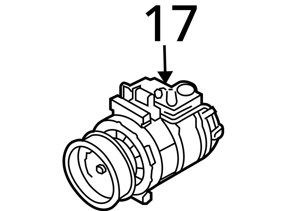 AC Compressor Fits 05-17 TOUAREG 1943295 - Imagem 4 de 4