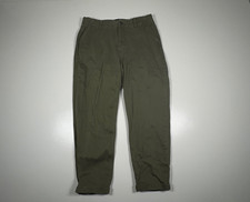 Gap Chino Pants Women 12 Olive Green Elastic Waist Casual Everyday Comfort