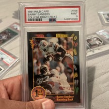 1991 Wild Card Draft Barry Sanders #106 College Draft Picks