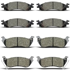 Front Rear Ceramic Brake Pads For 2006-2010 Ford Explorer Mercury Mountaineer