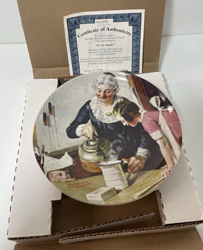 Knowles Collector Plate It's So Simple with Certificate of Authenticity in Box