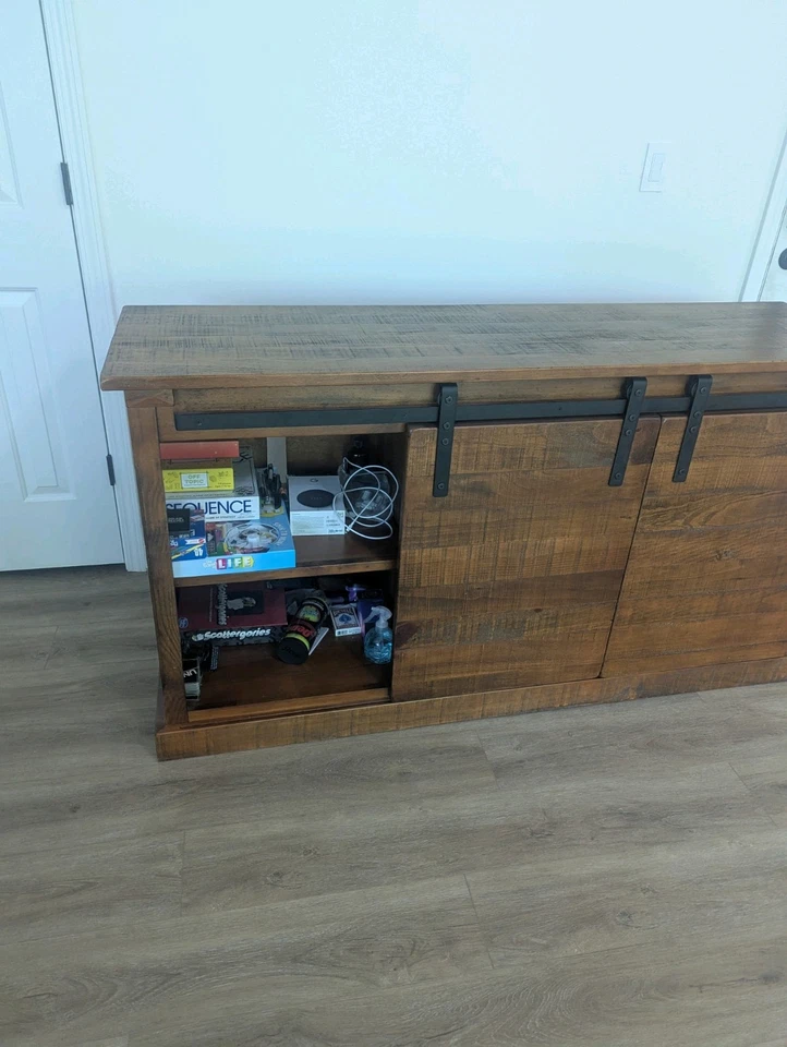 Farmhouse Style Bar Cabinet - Image 3 of 4