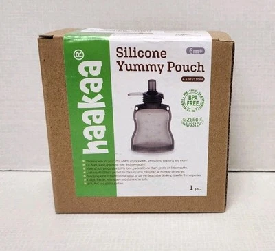 Haakaa Silicone Yummy Pouch 4.5 oz / 130 Ml BPA Free (New In Box)