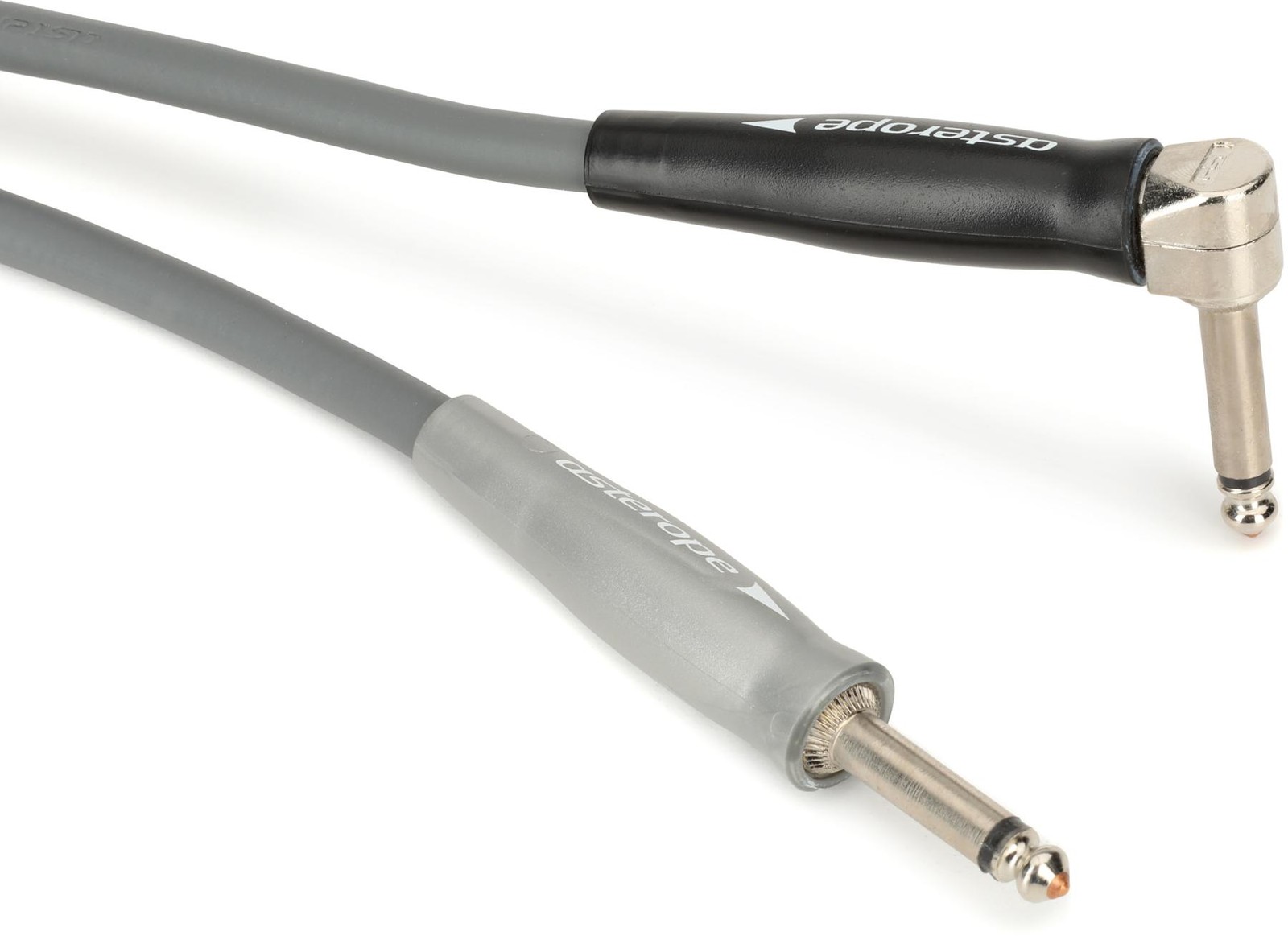 Профессиональный басовый кабель Asterope AST-G12-RSN Straight to Right Angle - 12 футов