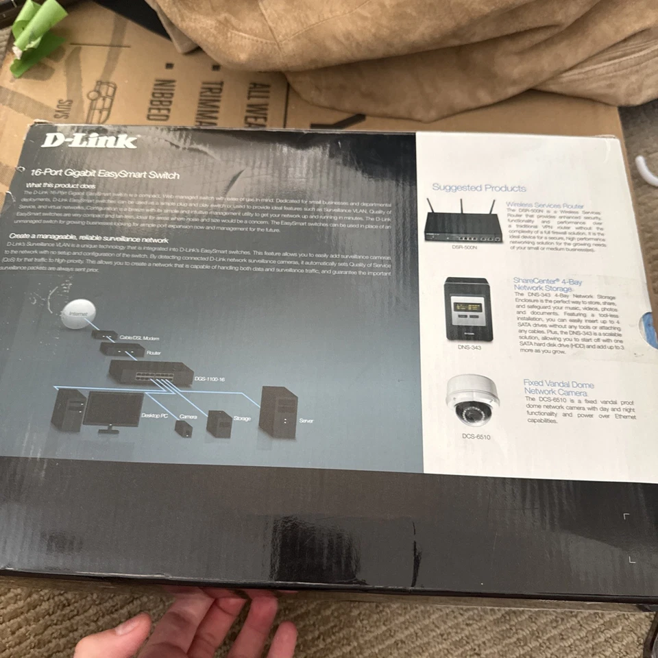 D-Link (DGS-1100-16) 16-Ports Rack-Mountable Ethernet Switch - Image 3 of 4