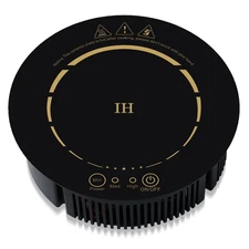 500W / 120V Small Induction Cooktop - 7.7" Mini Portable Countertop Burners I...