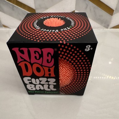 Schylling Nee Doh Fuzz Ball The Velvet Squeeze Orange 100% Authentic
