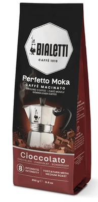 - Perfetto Moka Cioccolato: Medium Roasting Ground Coffee, Chocolate Aroma, 8.8