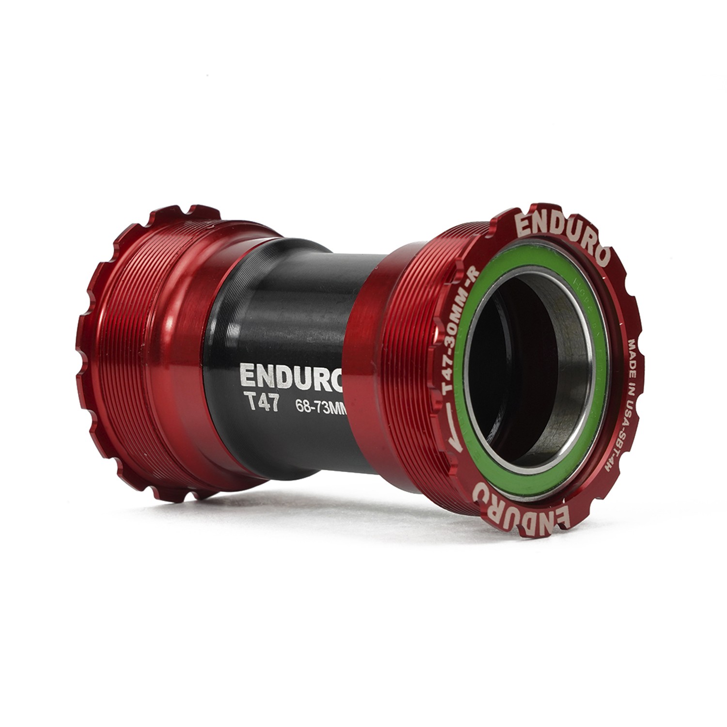 Boîtier T47 30mm interne rouge pour stopper les bruits de pédalier