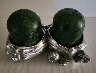 Arthur Court Fruit Marble Salt/ Pepper Shakers