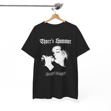 Camiseta Thorrs Hammer Doom Metal Negro Metal Runas Agalloch Greg Anderson Camiseta