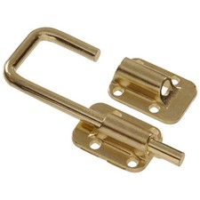 Hillman Sliding Door Latch, Brass 1-1/2" 