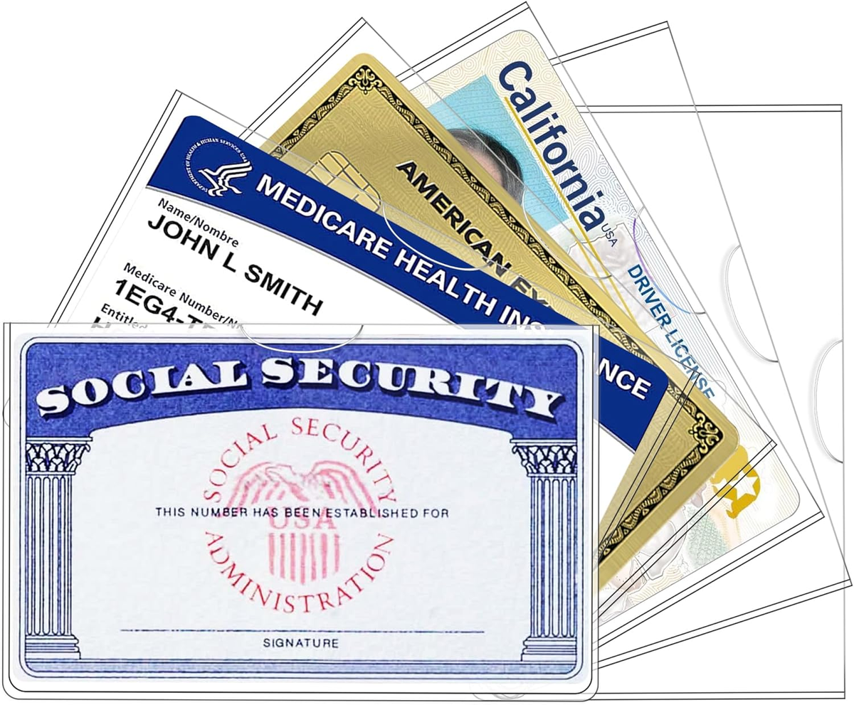 sleeve for medicare card Amazon.com: Oversize Card Sleeves 3.6 inch x 5.1 inch (91 mm x 130 mm), Fit  for MTG Plane Chase Cards, Dr. Who Commander Deck, Large Card Sleeves :  Toys & Games main image 0