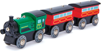 Eisenbahn Personenzug Mit Dampflok - Holzeisenbahn Set FüR Kinder, Spielzeug Zug
