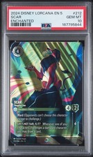 2024 DISNEY LORCANA EN 5-SHIMMERING SKIES ENCHANTED SCAR - VENGEFUL LION PSA 10