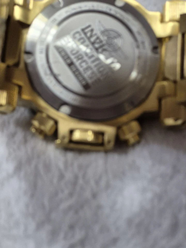 RELOJ Invicta Coalition Forces para Hombres #90033 Hecho en Suiza Cronógrafo Tono Dorado Nuevo Foto 4 de 4