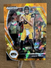 Panini Prizm Draft Picks Orange Crack Ice Drew Lock Mizzou No.30 Prizm Ice