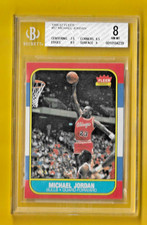 74575  1986-87 Fleer #57 Michael Jordan RC BGS 8