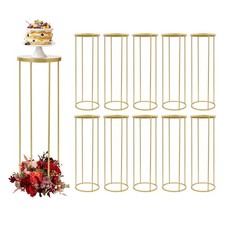 10Pcs Wedding Table Flower Stand Tabletop Decor Metal Flower Rack Party Events