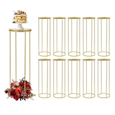 10Pcs Wedding Table Flower Stand Tabletop Decor Metal Flower Rack Party Events