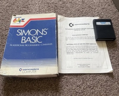 Simon's Basic PAL Spiel verpackt für Commodore C64