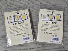 In My Mind's Eye Frame Ups Fun Letters 3 Alphabet Pack for Scrapbooking NEW