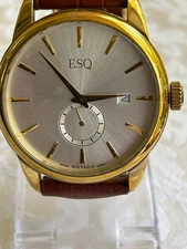 Mens Movado ESQ Watch Date Swiss 42mm ES.34.1.34.5594 7"- 8.5"